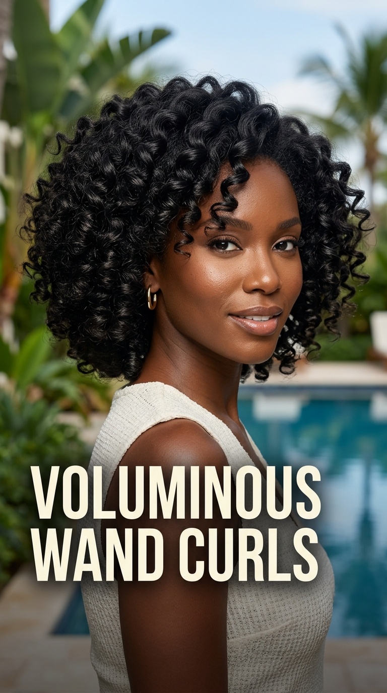 Voluminous Wand Curls