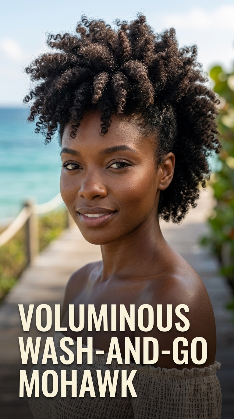 Voluminous Wash-and-Go Mohawk