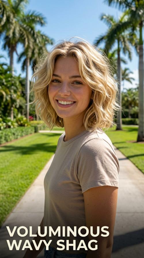 Voluminous Wavy Shag