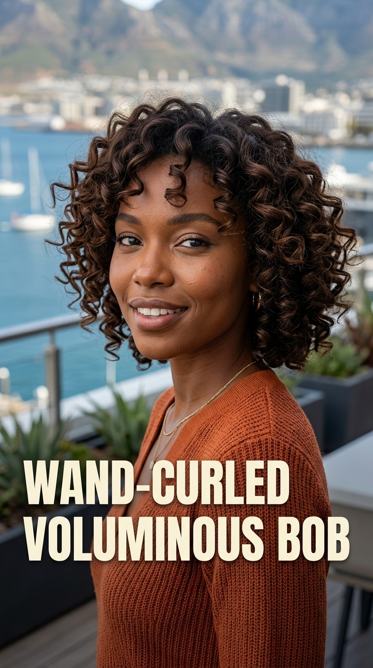Wand-Curled Voluminous Bob