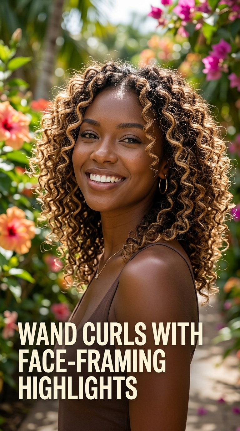 Wand Curls with Face-Framing Highlights