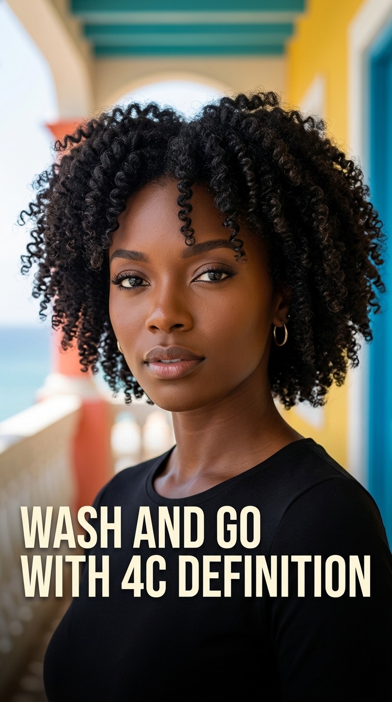 Wash and Go with 4c Definition