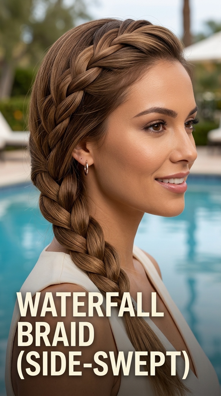 Waterfall Braid (Side-Swept)