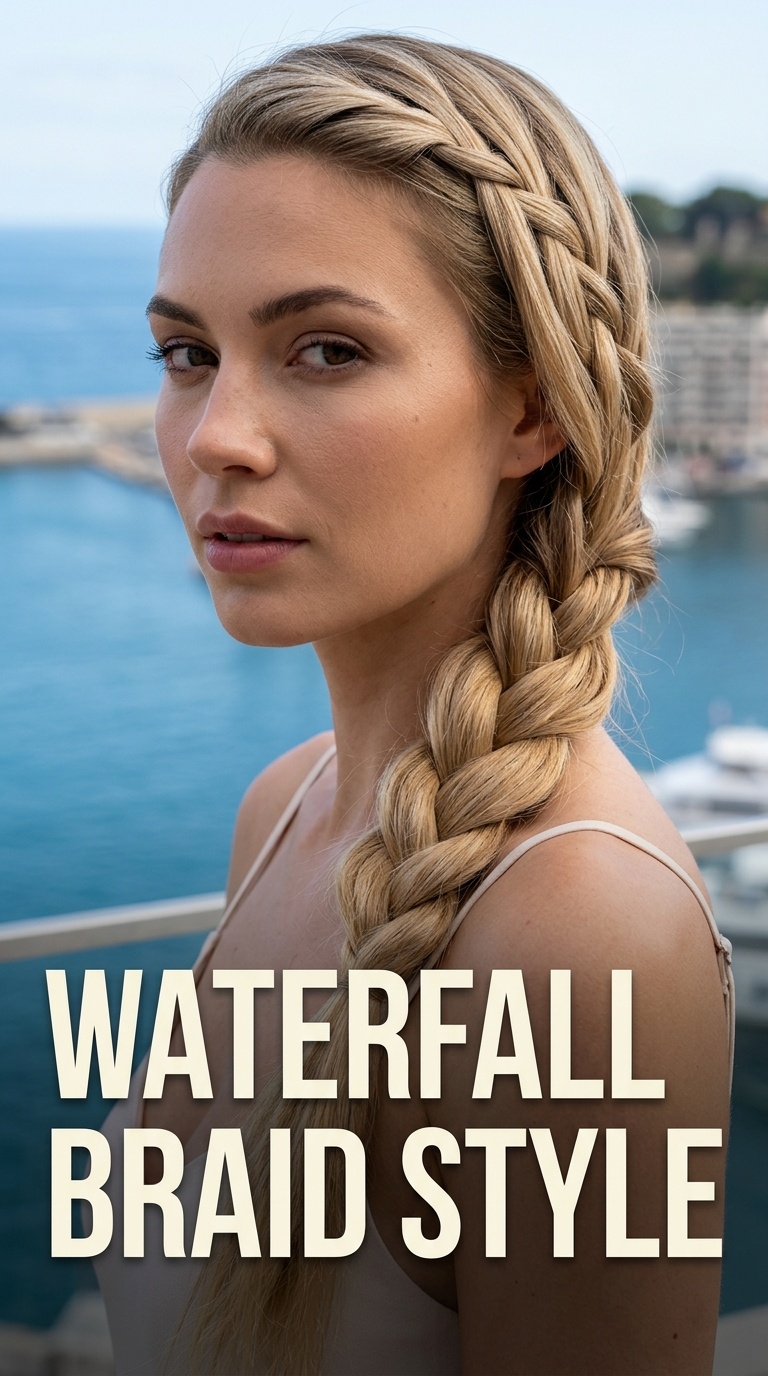 Waterfall Braid Style