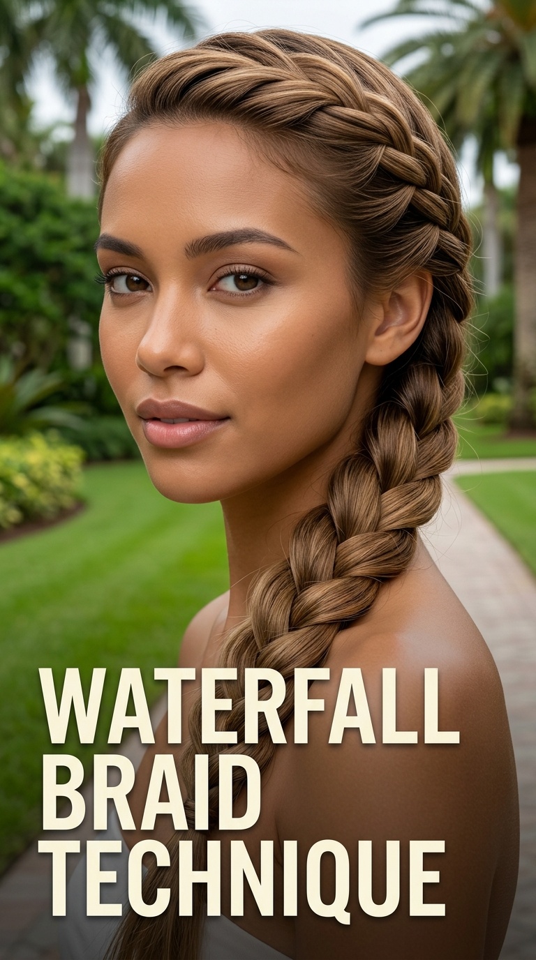 Waterfall Braid Technique