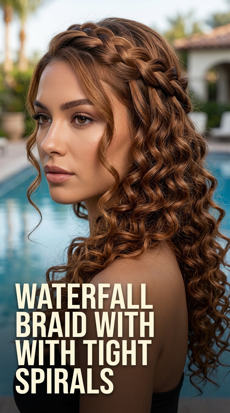 Waterfall Braid with Tight Spirals