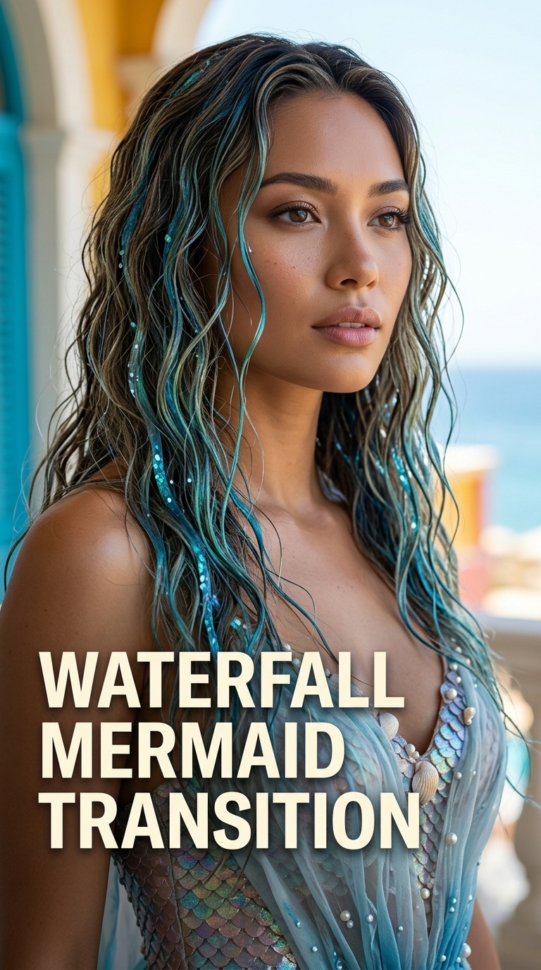 Waterfall Mermaid Transition