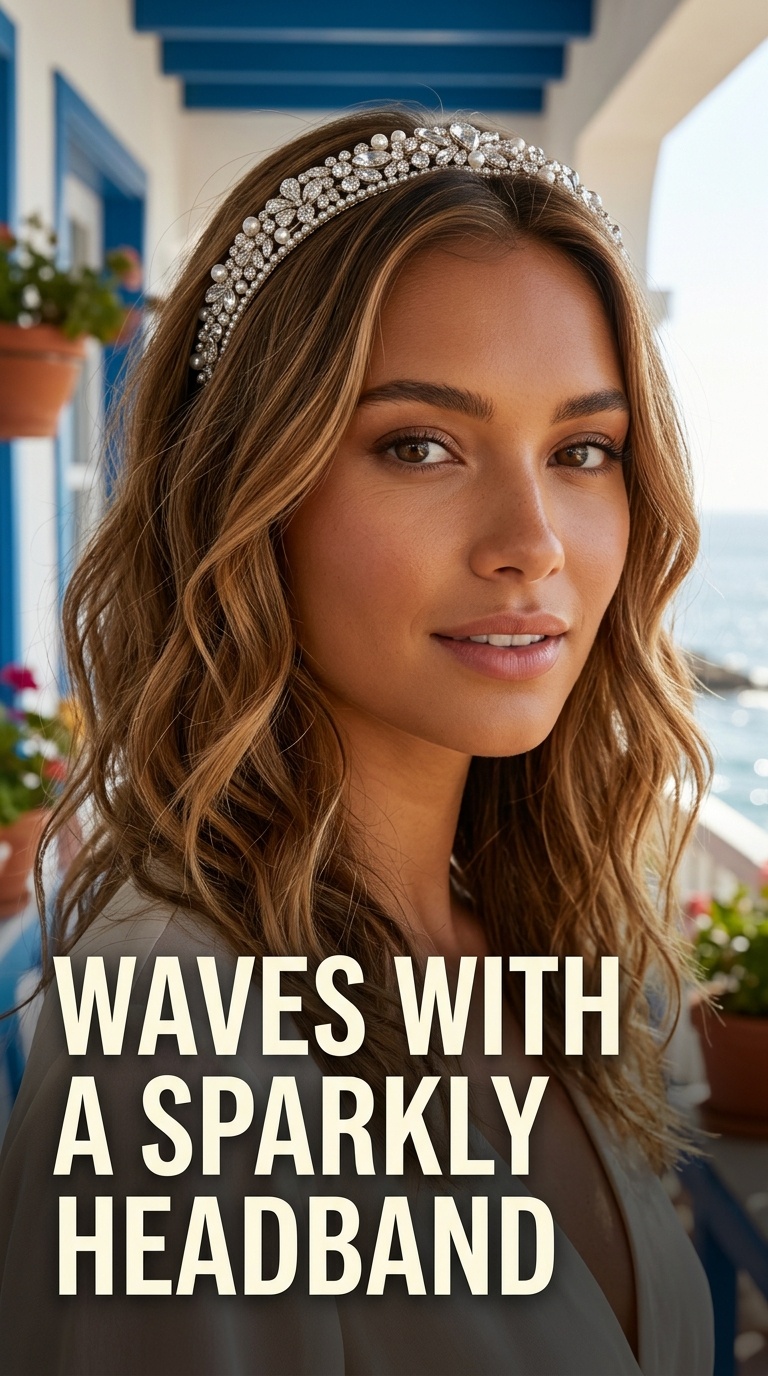 Waves with a Sparkly Headband