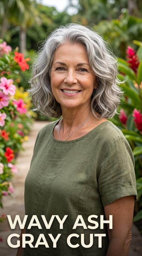 Wavy Ash Gray Cut