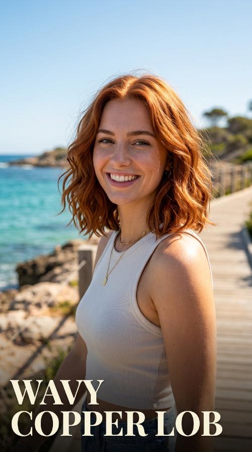 Wavy Copper Lob