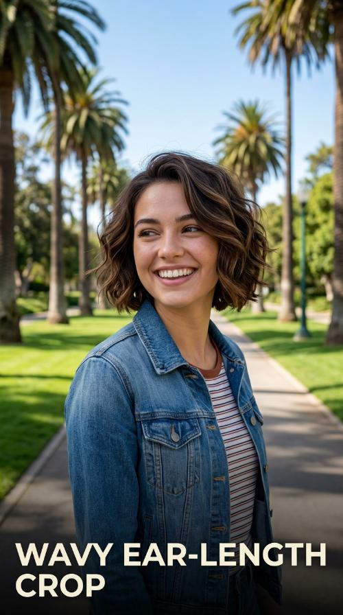 Wavy Ear-Length Crop