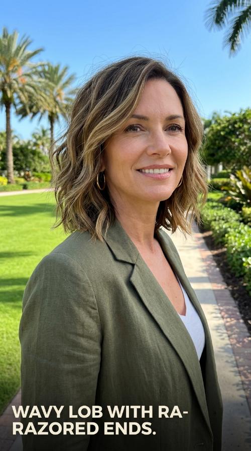 Wavy Lob with Razored Ends