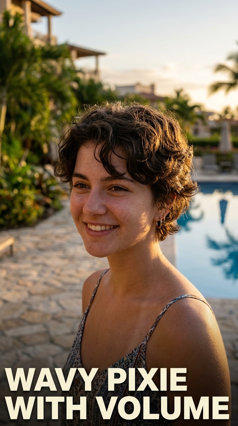 Wavy Pixie with Volume