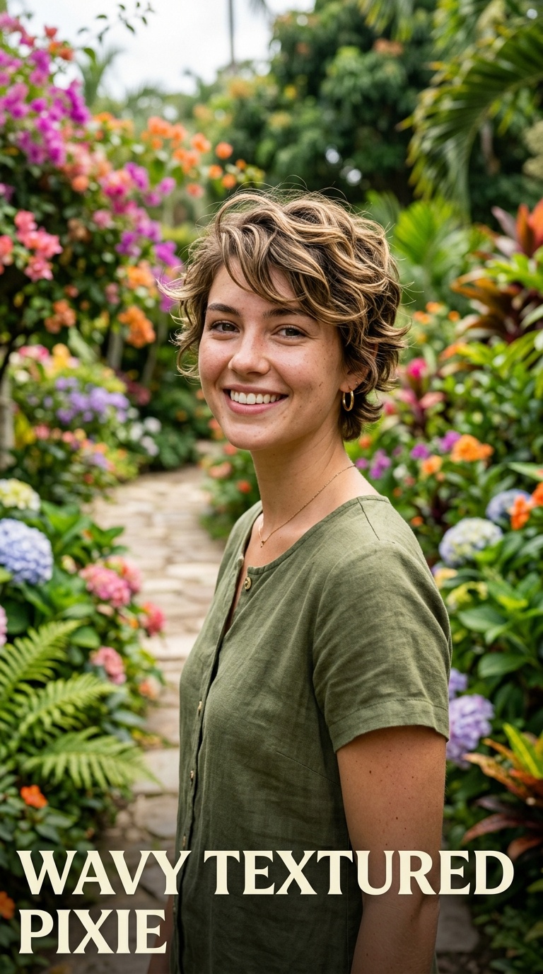 Wavy Textured Pixie