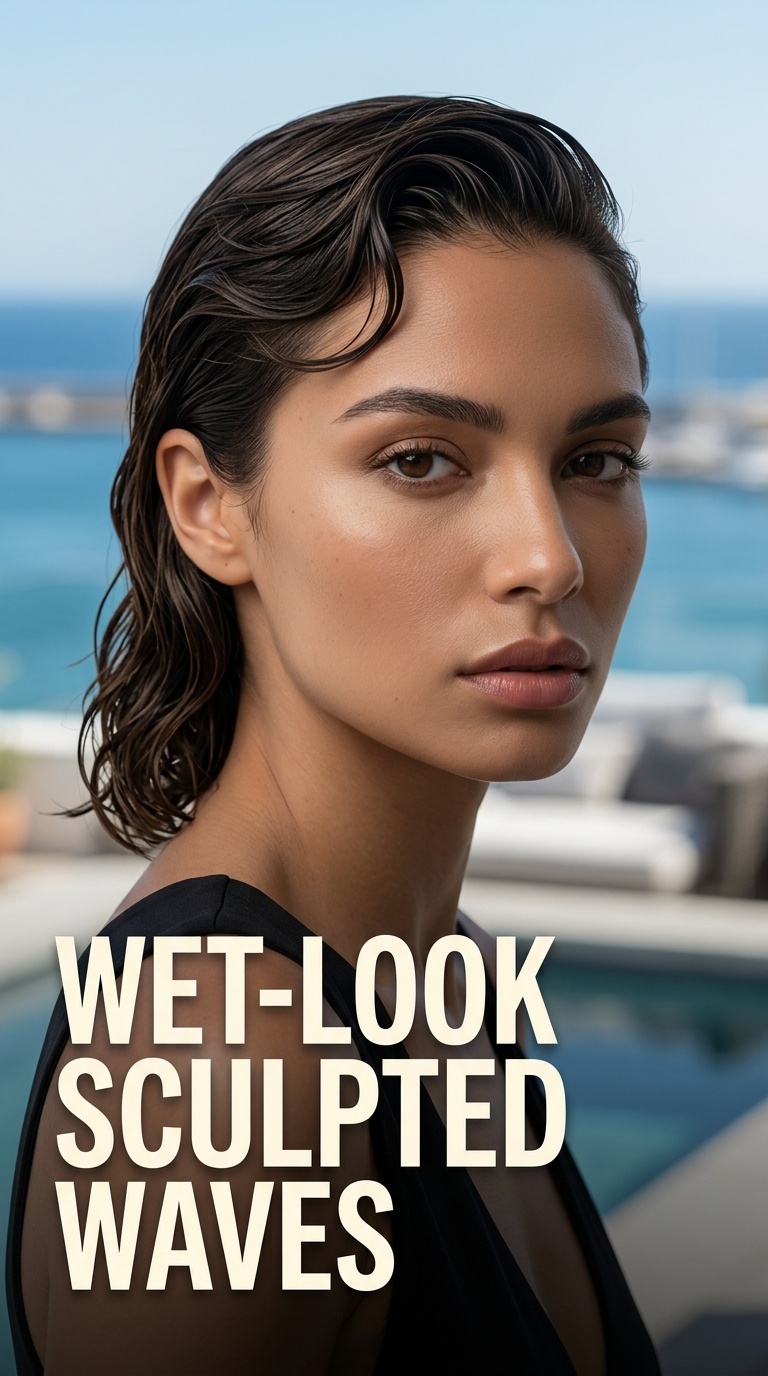 Wet-Look Sculpted Waves