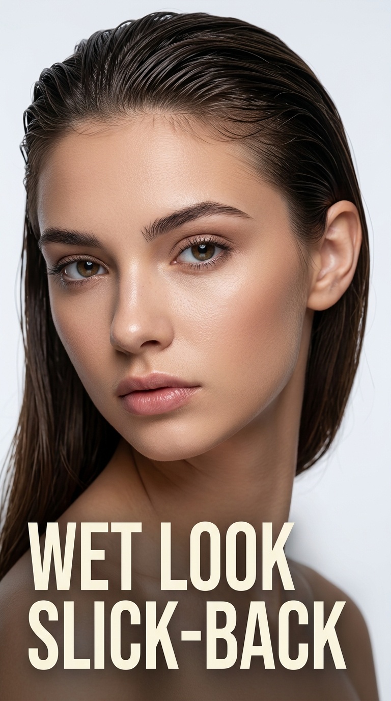 Wet Look Slick-Back