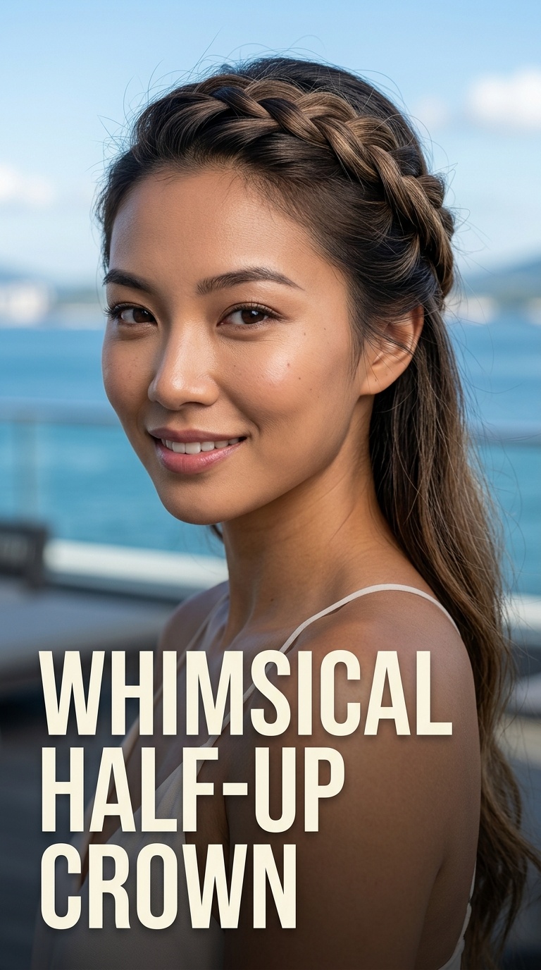 Whimsical Half-Up Crown