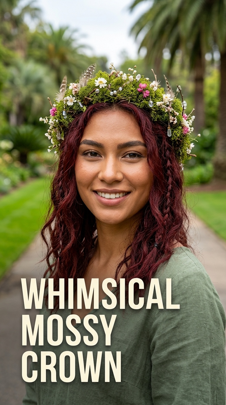 Whimsical Mossy Crown