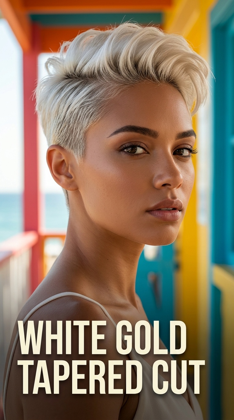 White Gold Tapered Cut