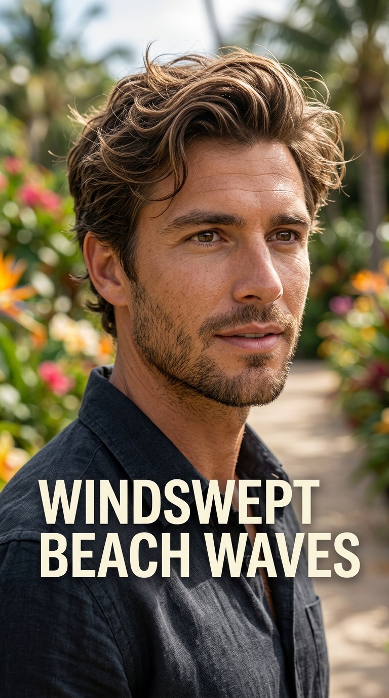Windswept Beach Waves