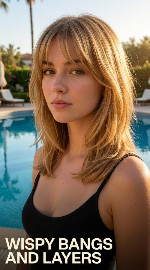 Wispy Bangs and Layers