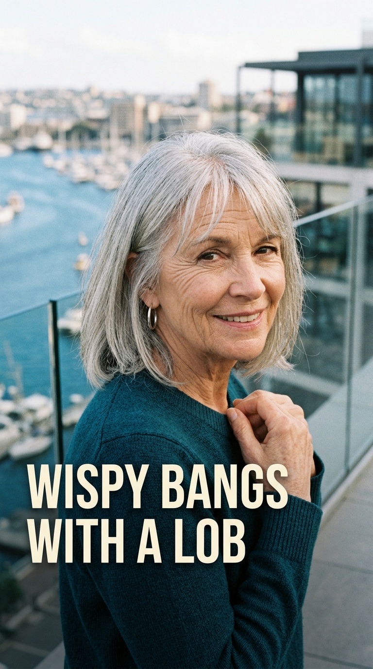 Wispy Bangs with a Lob