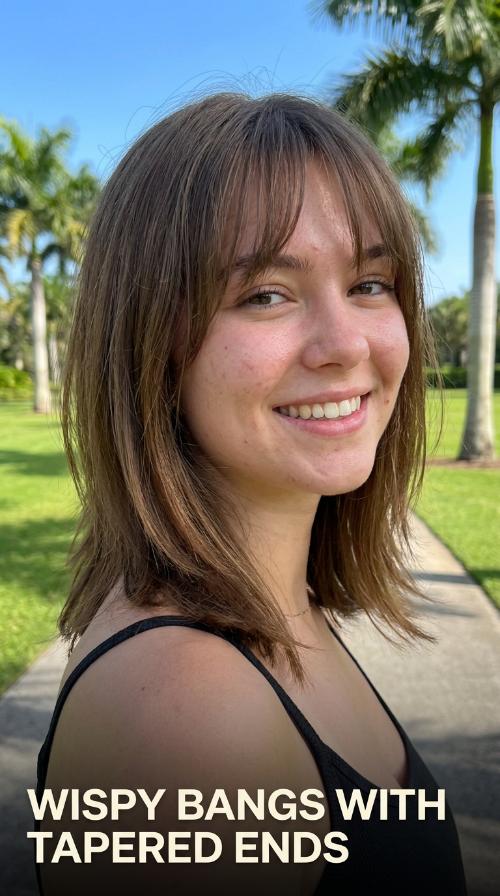 Wispy Bangs with Tapered Ends