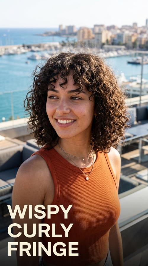 Wispy Curly Fringe