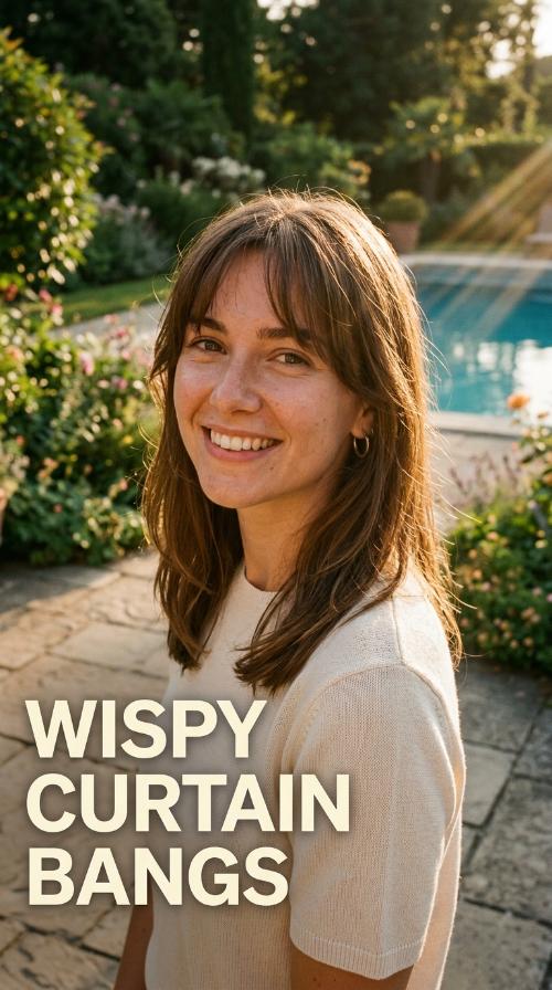 Wispy Curtain Bangs