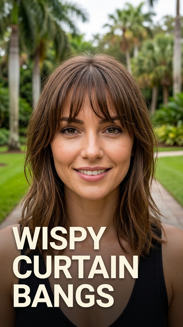 Wispy Curtain Bangs