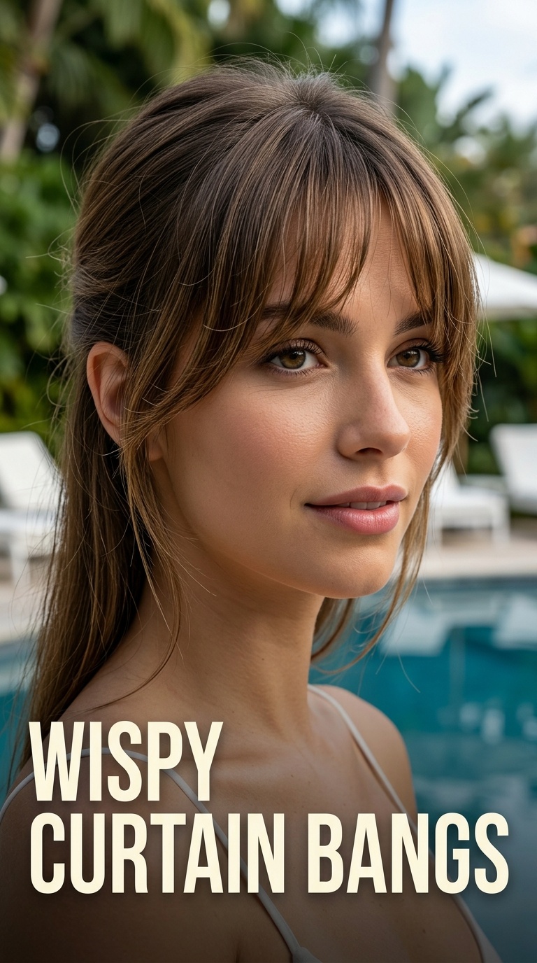 Wispy Curtain Bangs