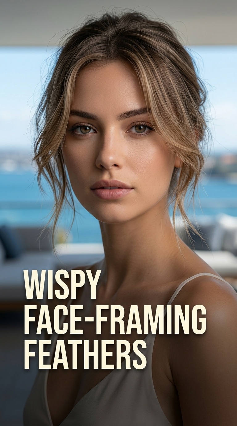 Wispy Face-Framing Feathers