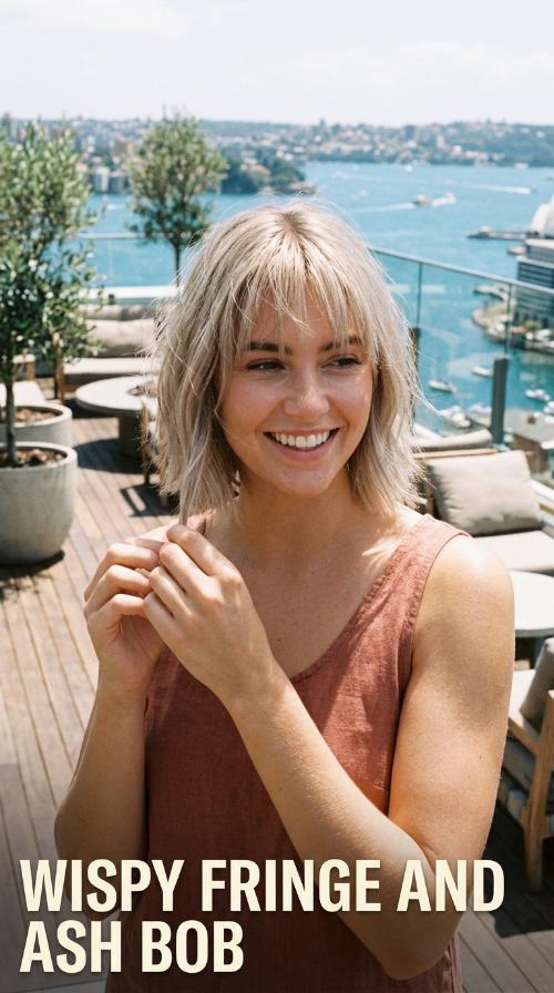 Wispy Fringe and Ash Bob