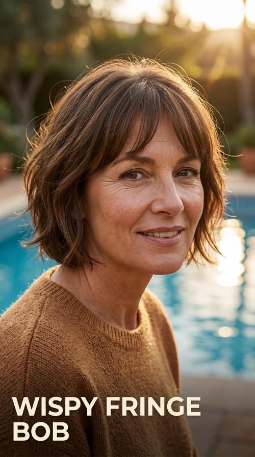 Wispy Fringe Bob