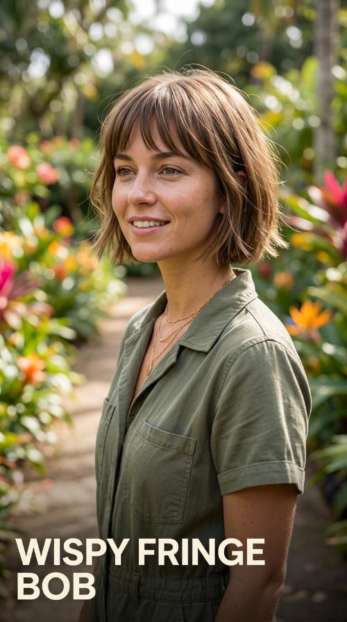 Wispy Fringe Bob