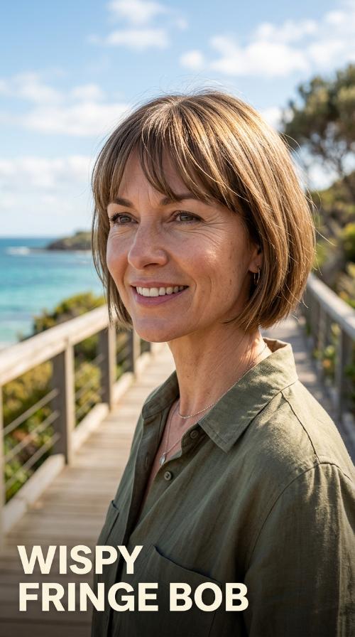 Wispy Fringe Bob