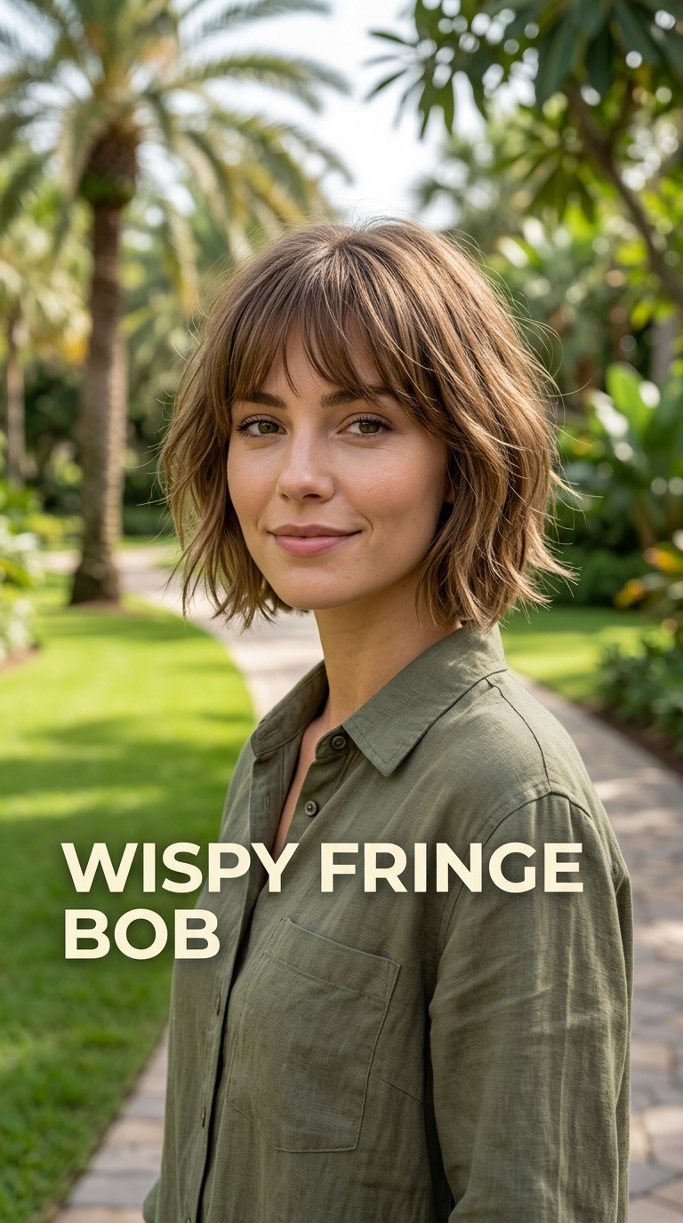 Wispy Fringe Bob