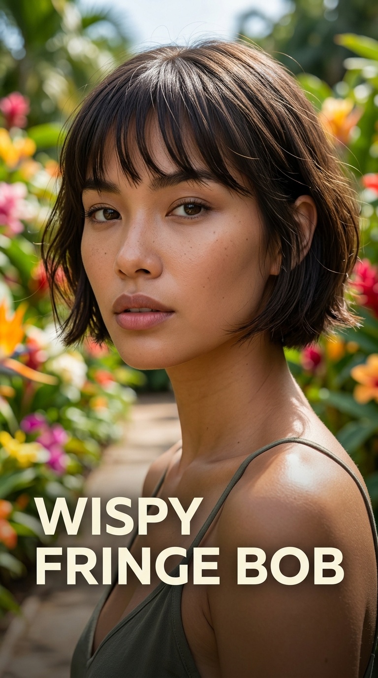 Wispy Fringe Bob