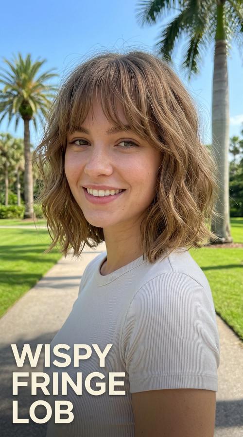 Wispy Fringe Lob