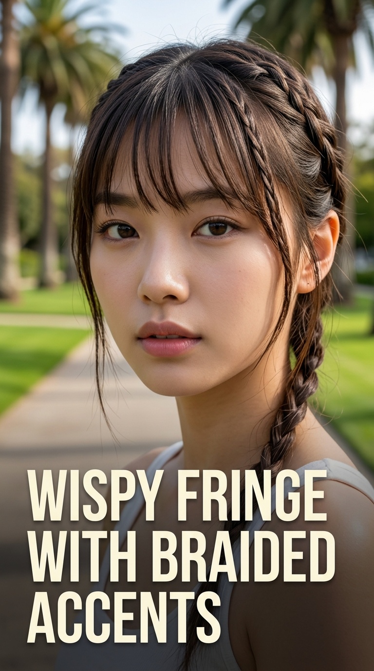 Wispy Fringe with Braided Accents