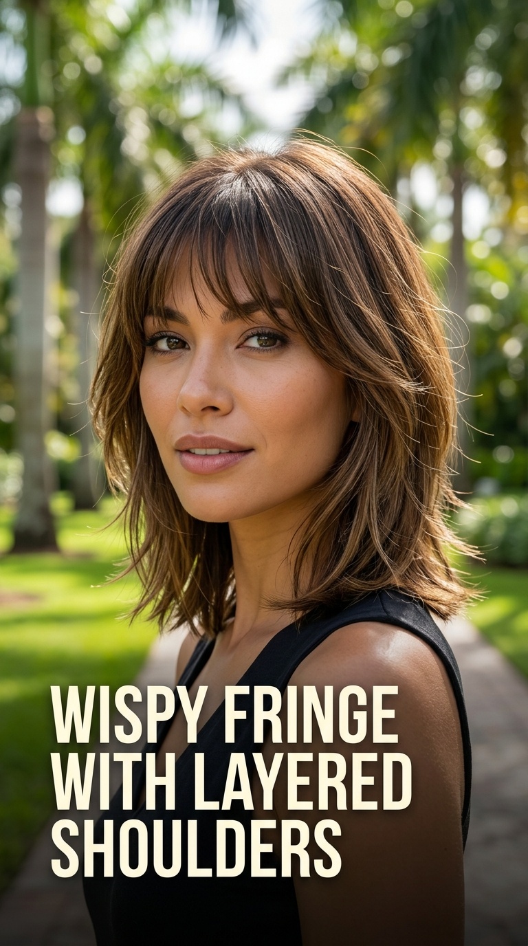 Wispy Fringe with Layered Shoulders