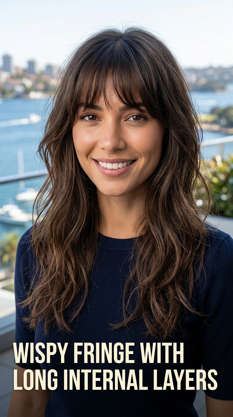 Wispy Fringe with Long Internal Layers