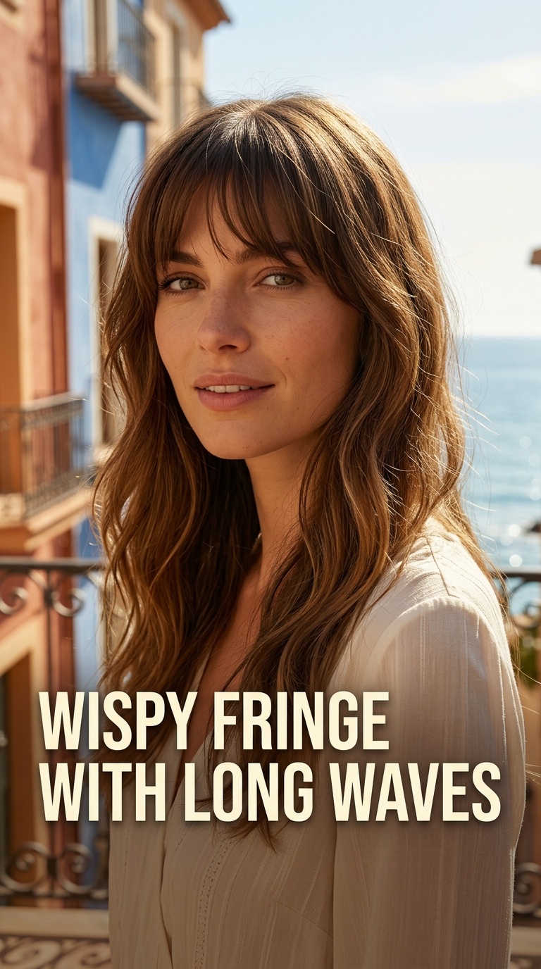 Wispy Fringe with Long Waves