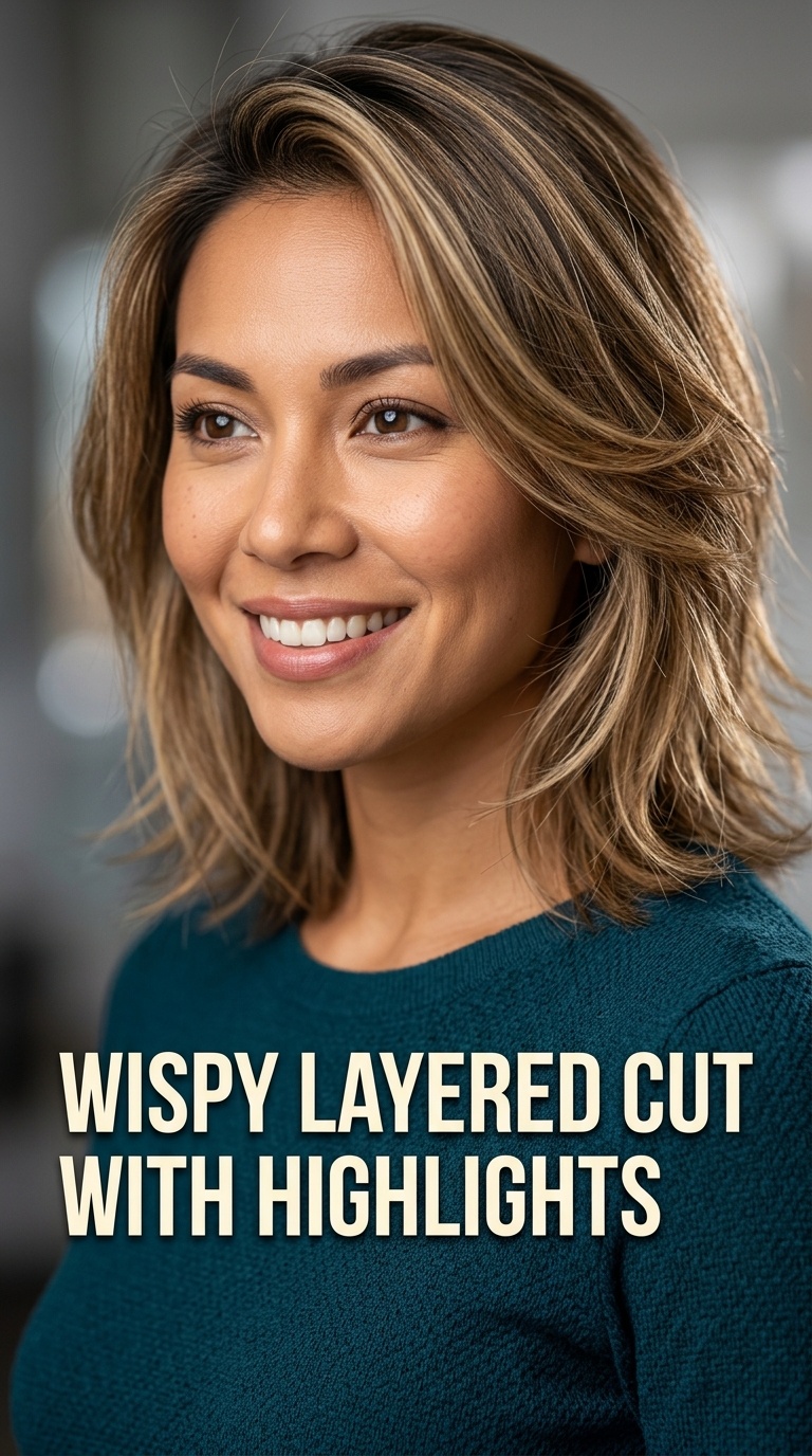 Wispy Layered Cut with Highlights