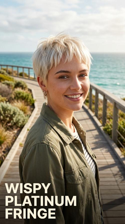 Wispy Platinum Fringe