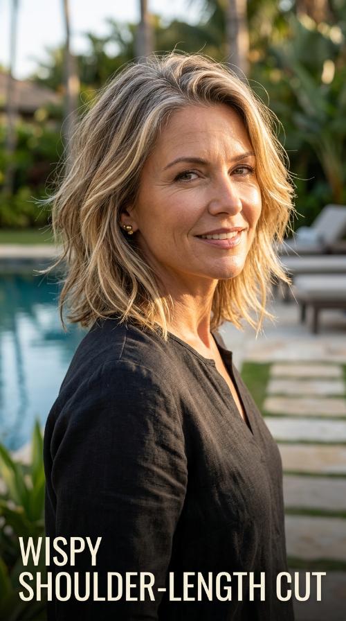 Wispy Shoulder-Length Cut
