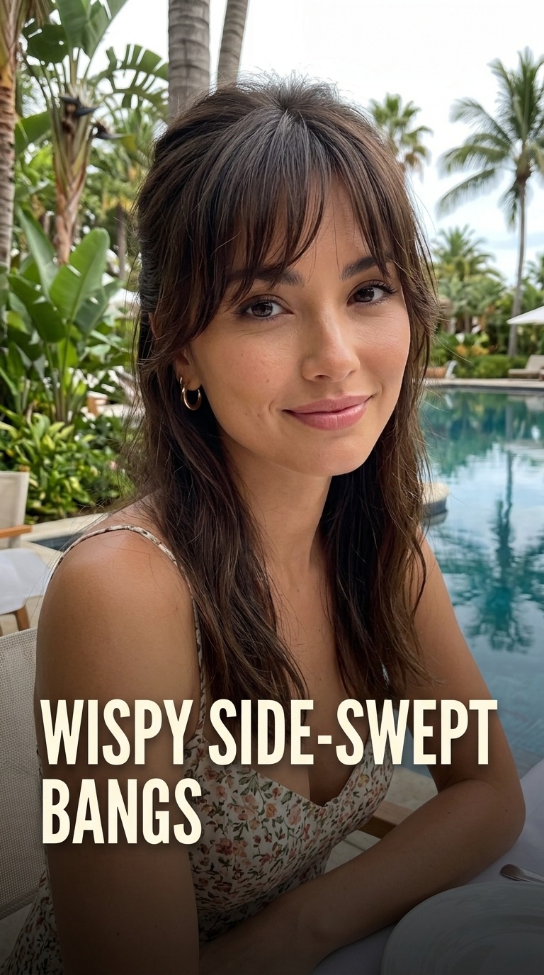 Wispy Side-Swept Bangs
