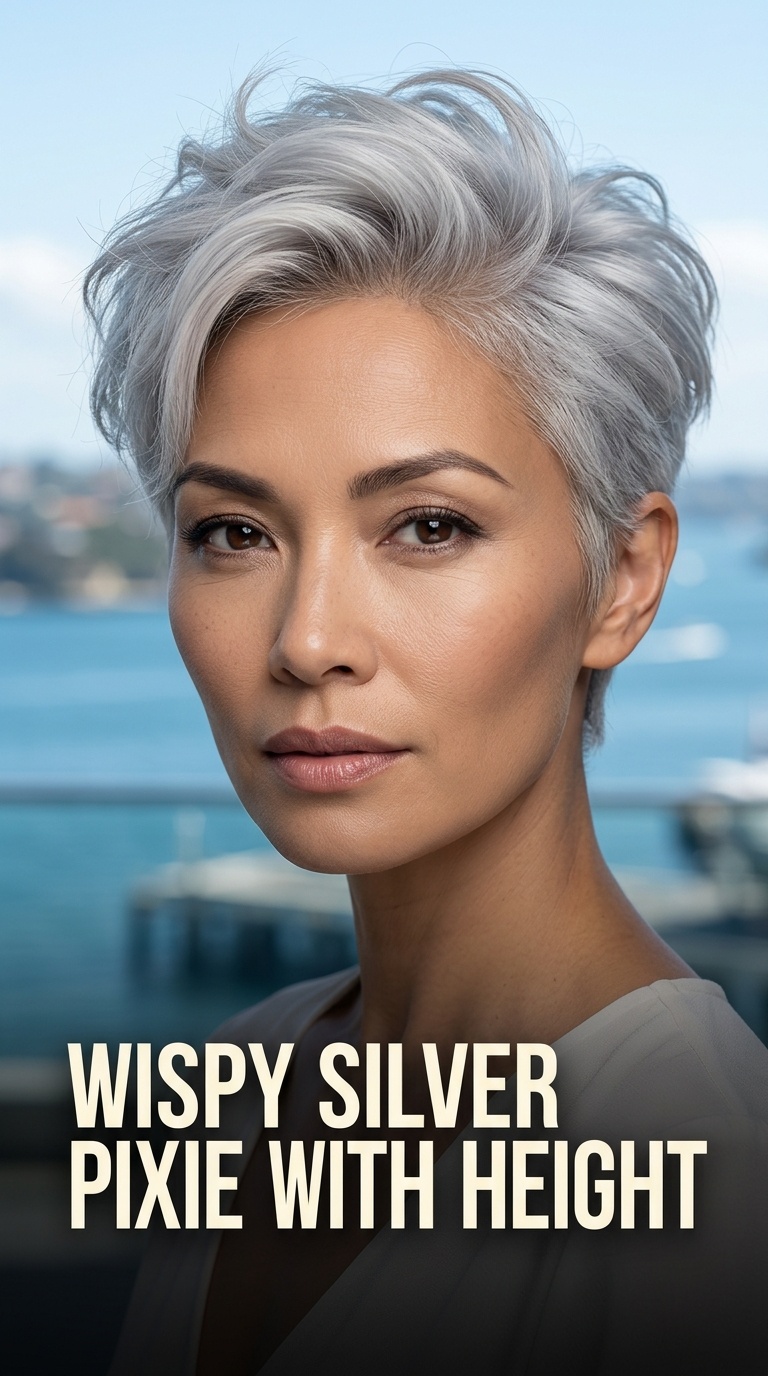 Wispy Silver Pixie with Height