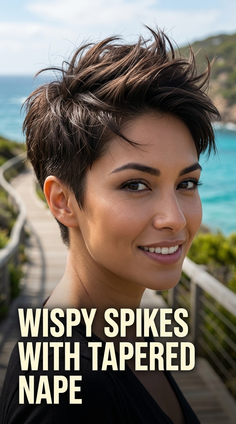 Wispy Spikes with Tapered Nape