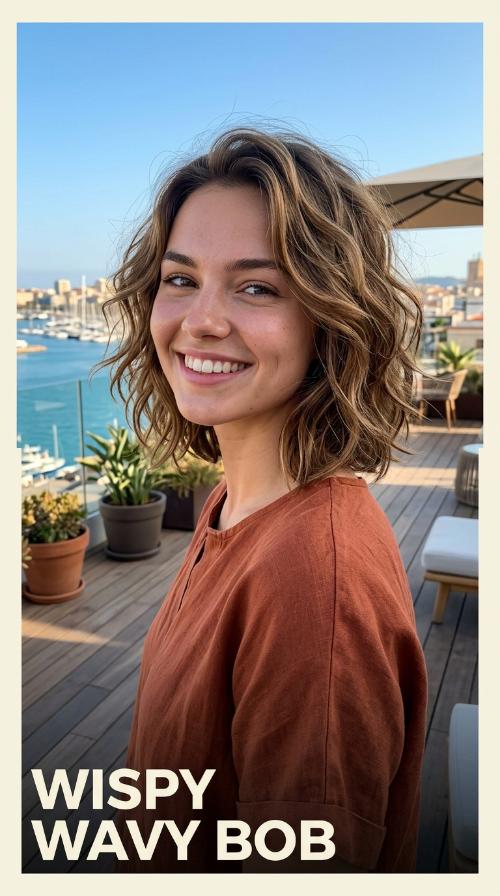 Wispy Wavy Bob